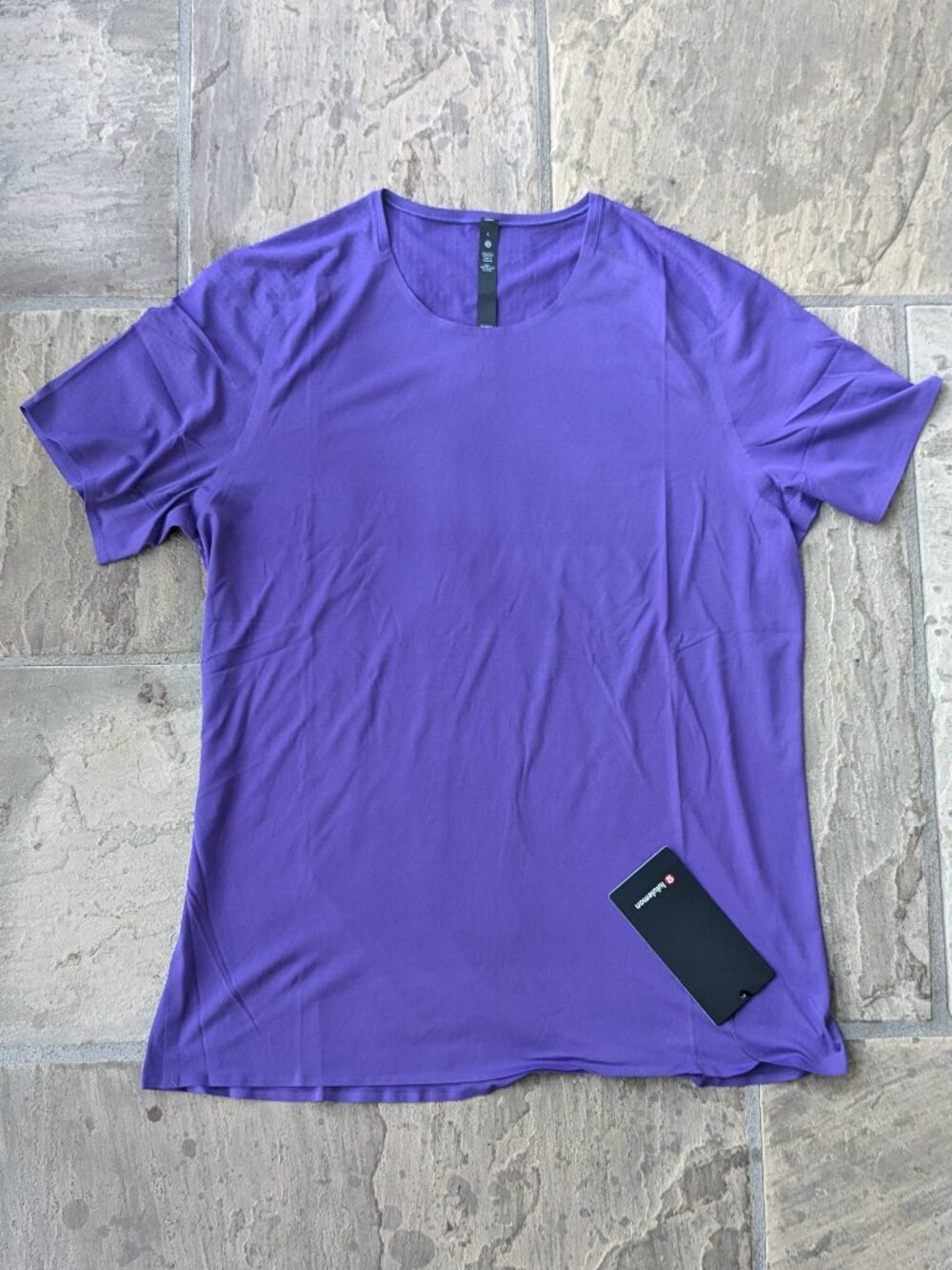 Lululemon Fast and Free Short Sleeve Shirt MENS (Petrol Purple) *NEW*
